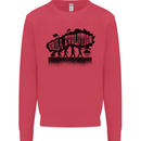 Grill Evolution Funny BBQ Braai Kids Sweatshirt Jumper Heliconia