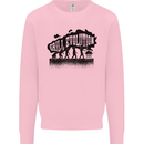 Grill Evolution Funny BBQ Braai Kids Sweatshirt Jumper Light Pink