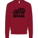 Grill Evolution Funny BBQ Braai Kids Sweatshirt Jumper Red
