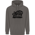 Grill Evolution Funny BBQ Braai Mens 80% Cotton Hoodie Charcoal