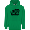 Grill Evolution Funny BBQ Braai Mens 80% Cotton Hoodie Irish Green