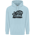 Grill Evolution Funny BBQ Braai Mens 80% Cotton Hoodie Light Blue