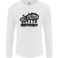 Grill Evolution Funny BBQ Braai Mens Long Sleeve T-Shirt White