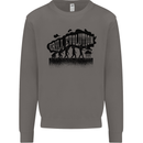 Grill Evolution Funny BBQ Braai Mens Sweatshirt Jumper Charcoal
