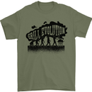 Grill Evolution Funny BBQ Braai Mens T-Shirt 100% Cotton Military Green