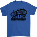 Grill Evolution Funny BBQ Braai Mens T-Shirt 100% Cotton Royal Blue