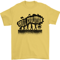Grill Evolution Funny BBQ Braai Mens T-Shirt 100% Cotton Yellow