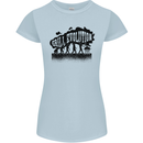 Grill Evolution Funny BBQ Braai Womens Petite Cut T-Shirt Light Blue