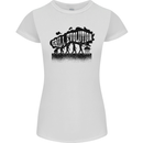 Grill Evolution Funny BBQ Braai Womens Petite Cut T-Shirt White