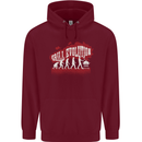 Grill Evolution Funny BBQ Childrens Kids Hoodie Maroon