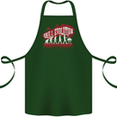 Grill Evolution Funny BBQ Cotton Apron 100% Organic Forest Green
