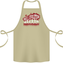 Grill Evolution Funny BBQ Cotton Apron 100% Organic Khaki