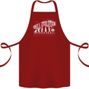 Grill Evolution Funny BBQ Cotton Apron 100% Organic Maroon