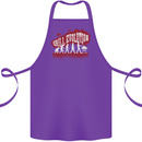 Grill Evolution Funny BBQ Cotton Apron 100% Organic Purple