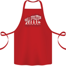 Grill Evolution Funny BBQ Cotton Apron 100% Organic Red