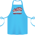 Grill Evolution Funny BBQ Cotton Apron 100% Organic Turquoise