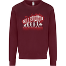 Grill Evolution Funny BBQ Kids Sweatshirt Jumper Maroon