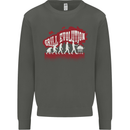 Grill Evolution Funny BBQ Kids Sweatshirt Jumper Storm Grey