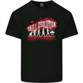 Grill Evolution Funny BBQ Kids T-Shirt Childrens Black