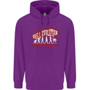 Grill Evolution Funny BBQ Mens 80% Cotton Hoodie Purple