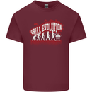 Grill Evolution Funny BBQ Mens Cotton T-Shirt Tee Top Maroon