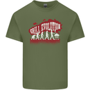 Grill Evolution Funny BBQ Mens Cotton T-Shirt Tee Top Military Green