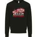 Grill Evolution Funny BBQ Mens Sweatshirt Jumper Black