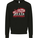 Grill Evolution Funny BBQ Mens Sweatshirt Jumper Black