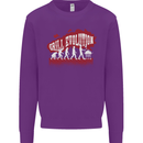 Grill Evolution Funny BBQ Mens Sweatshirt Jumper Purple