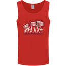 Grill Evolution Funny BBQ Mens Vest Tank Top Red