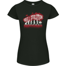 Grill Evolution Funny BBQ Womens Petite Cut T-Shirt Black