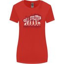Grill Evolution Funny BBQ Womens Wider Cut T-Shirt Red