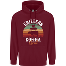 Grillers Gonna Grill BBQ Food Childrens Kids Hoodie Maroon