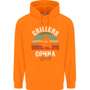 Grillers Gonna Grill BBQ Food Childrens Kids Hoodie Orange