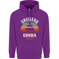 Grillers Gonna Grill BBQ Food Childrens Kids Hoodie Purple
