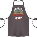 Grillers Gonna Grill BBQ Food Cotton Apron 100% Organic Dark Grey