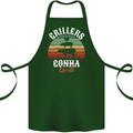 Grillers Gonna Grill BBQ Food Cotton Apron 100% Organic Forest Green