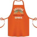 Grillers Gonna Grill BBQ Food Cotton Apron 100% Organic Orange