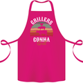 Grillers Gonna Grill BBQ Food Cotton Apron 100% Organic Pink