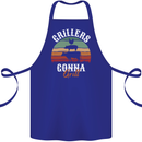 Grillers Gonna Grill BBQ Food Cotton Apron 100% Organic Royal Blue