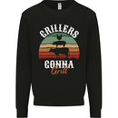 Grillers Gonna Grill BBQ Food Kids Sweatshirt Jumper Black