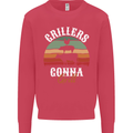 Grillers Gonna Grill BBQ Food Kids Sweatshirt Jumper Heliconia
