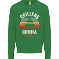 Grillers Gonna Grill BBQ Food Kids Sweatshirt Jumper Irish Green