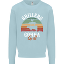 Grillers Gonna Grill BBQ Food Kids Sweatshirt Jumper Light Blue