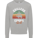 Grillers Gonna Grill BBQ Food Kids Sweatshirt Jumper Sports Grey