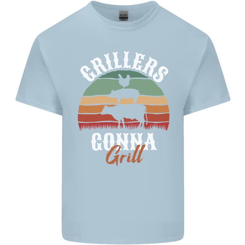 Grillers Gonna Grill BBQ Food Kids T-Shirt Childrens Light Blue