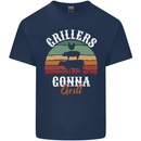 Grillers Gonna Grill BBQ Food Kids T-Shirt Childrens Navy Blue