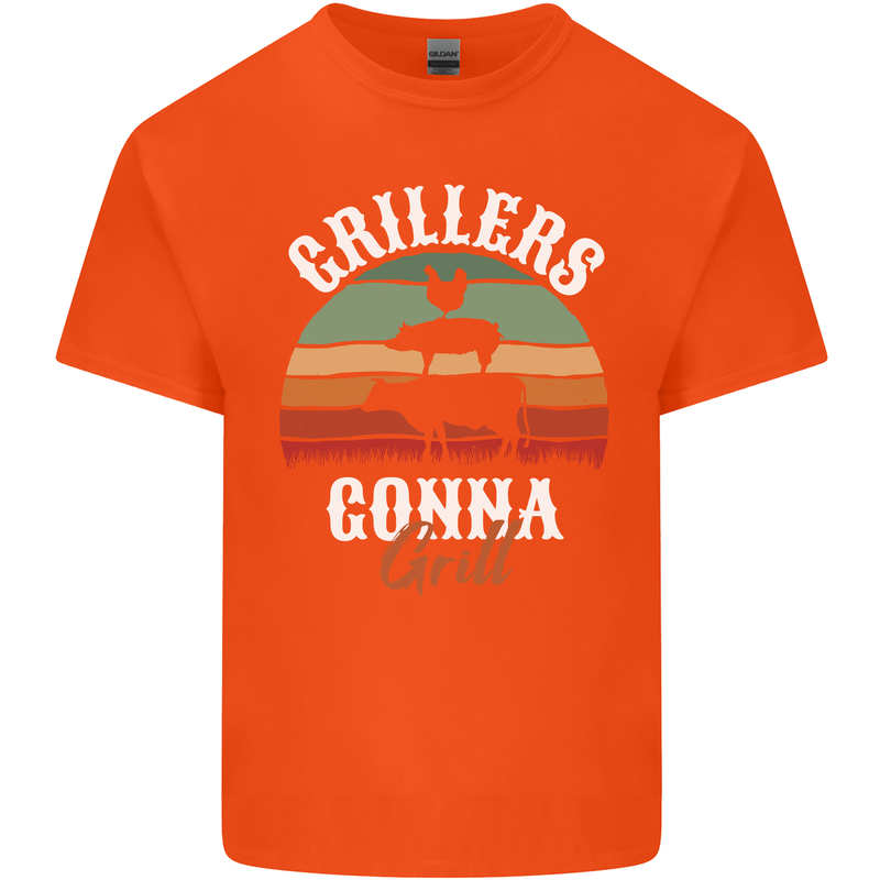 Grillers Gonna Grill BBQ Food Kids T-Shirt Childrens Orange