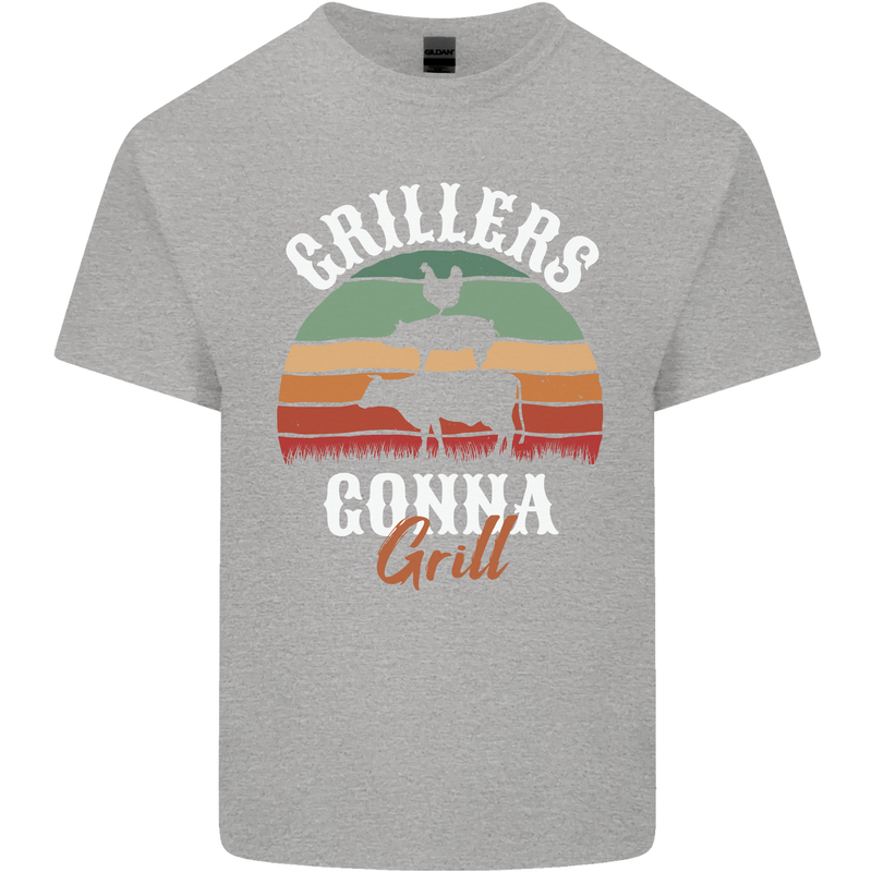 Grillers Gonna Grill BBQ Food Kids T-Shirt Childrens Sports Grey
