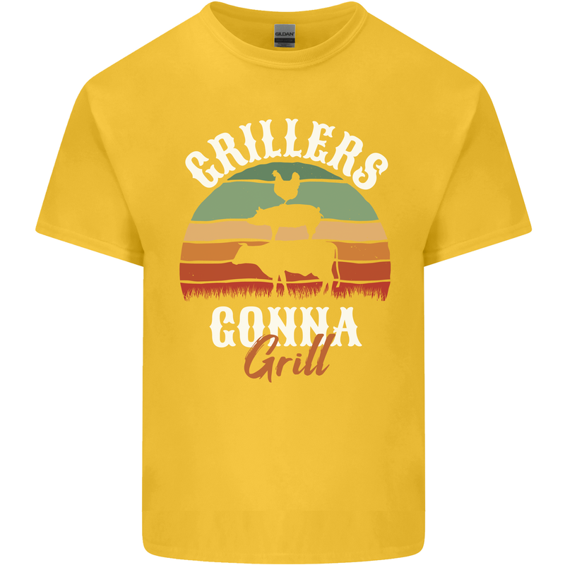 Grillers Gonna Grill BBQ Food Kids T-Shirt Childrens Yellow